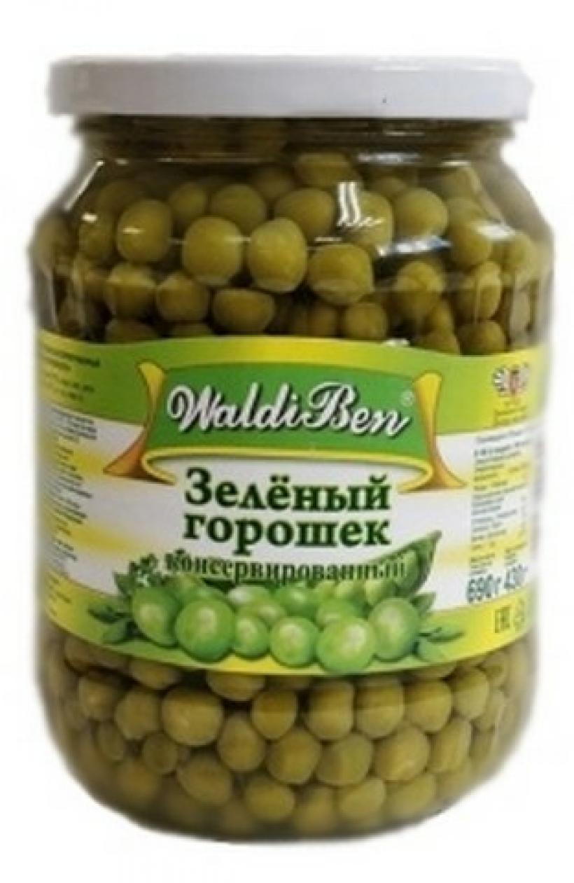 Заказать Зеленый горошек WALDIBEN консервированный 410 г. от Цефей  FoodMarket с доставкой по Калининграду