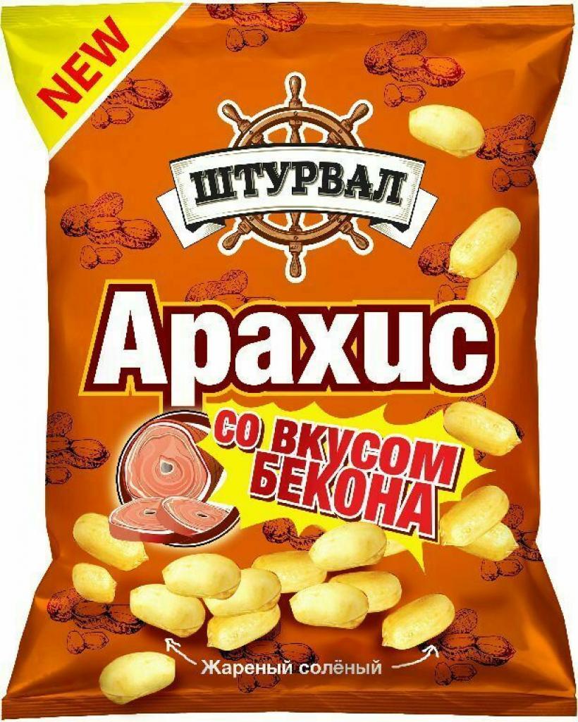 Арахис Штурвал жареный со вкусом бекона 50 г.